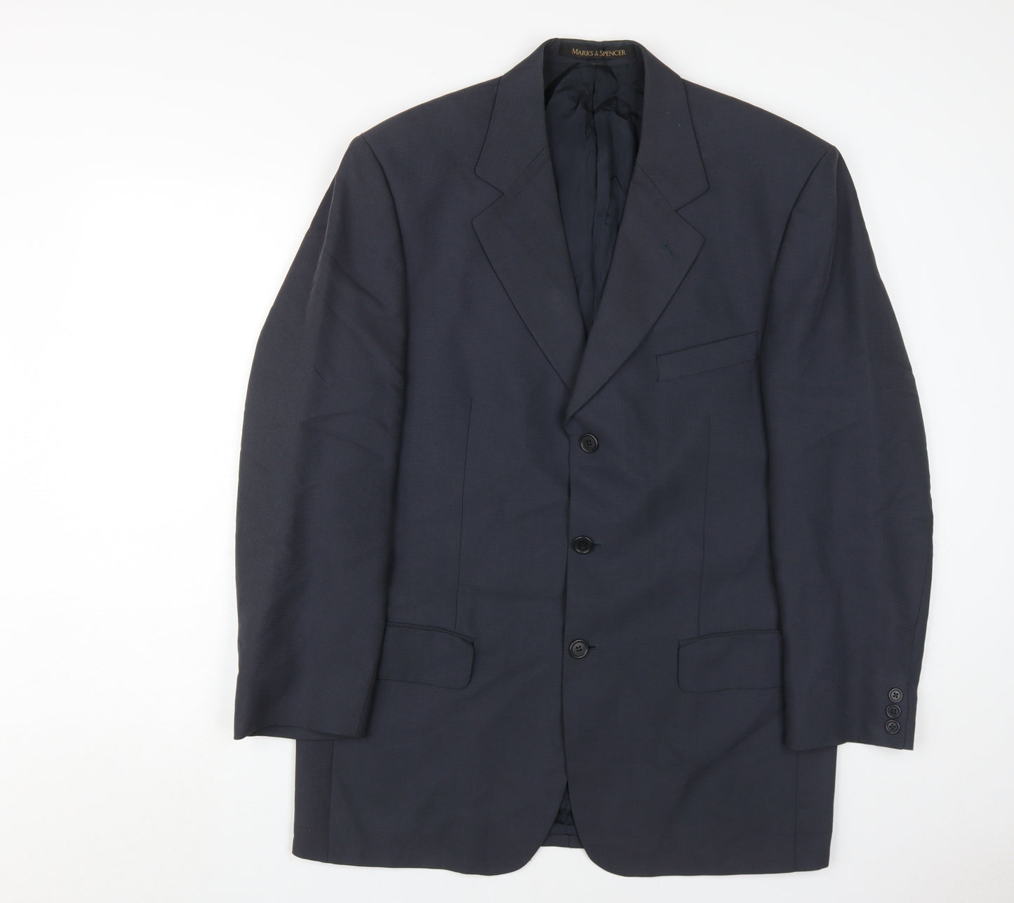 Marks and Spencer Blue Men's Blazer, 40R, Notch Lapel