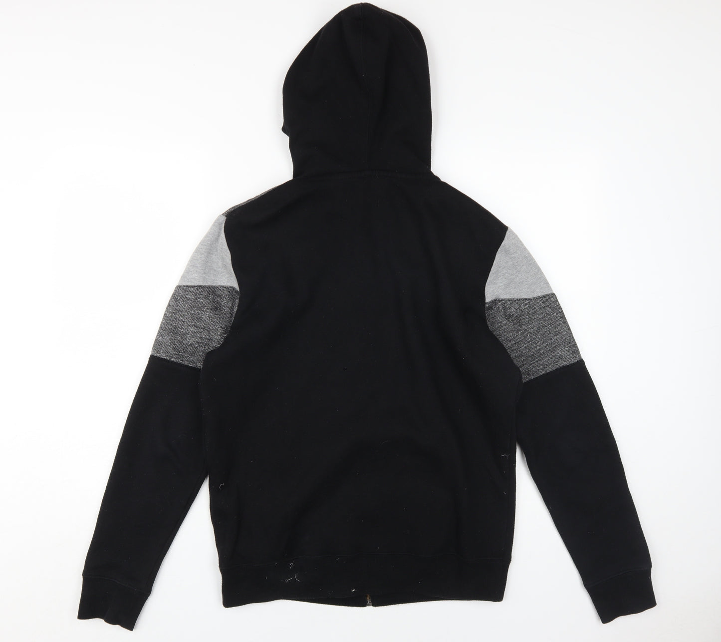 New Look Men's Black & Grey Full Zip Hoodie Size S