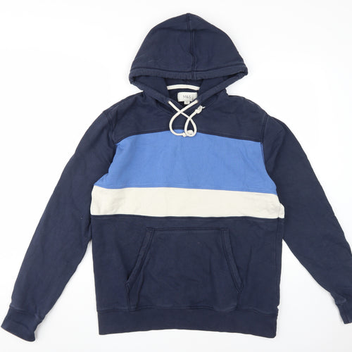 Marks and Spencer Men's Blue Pullover Hoodie - M