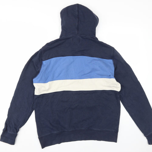 Marks and Spencer Men's Blue Pullover Hoodie - M