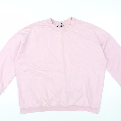 ASOS DESIGN Women’s Pink Pullover Sweatshirt M