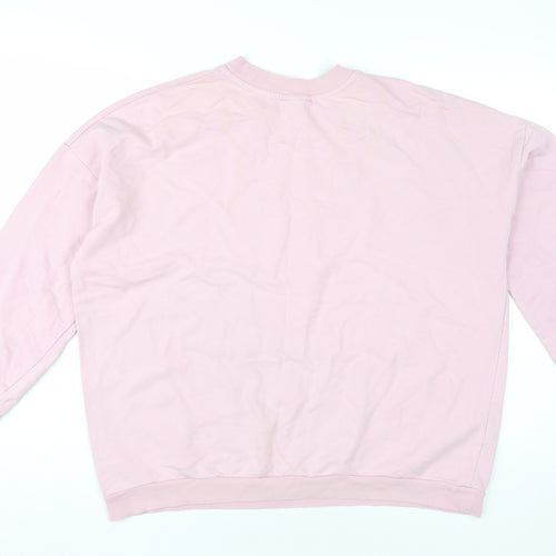 ASOS DESIGN Women’s Pink Pullover Sweatshirt M