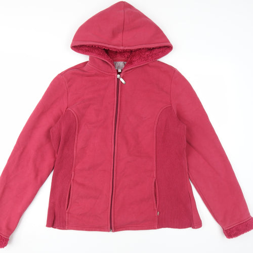 Marks and Spencer Women's Red Hooded Jacket L