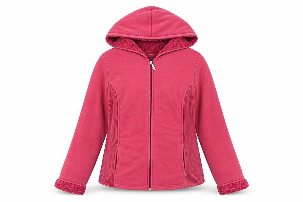 Front view of Marks & Spencer Women's Red Hooded Jacket L
