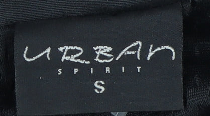 Urban Spirit Men's Black Rain Coat Jacket Size S