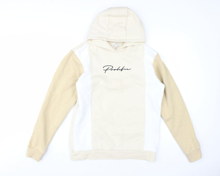 River Island Boys Beige Pullover Hoodie, Size 16 Years