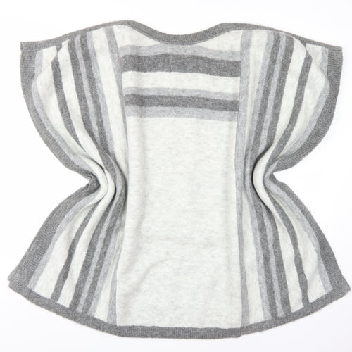 Marks & Spencer Grey Cape Jumper, Size M, Striped