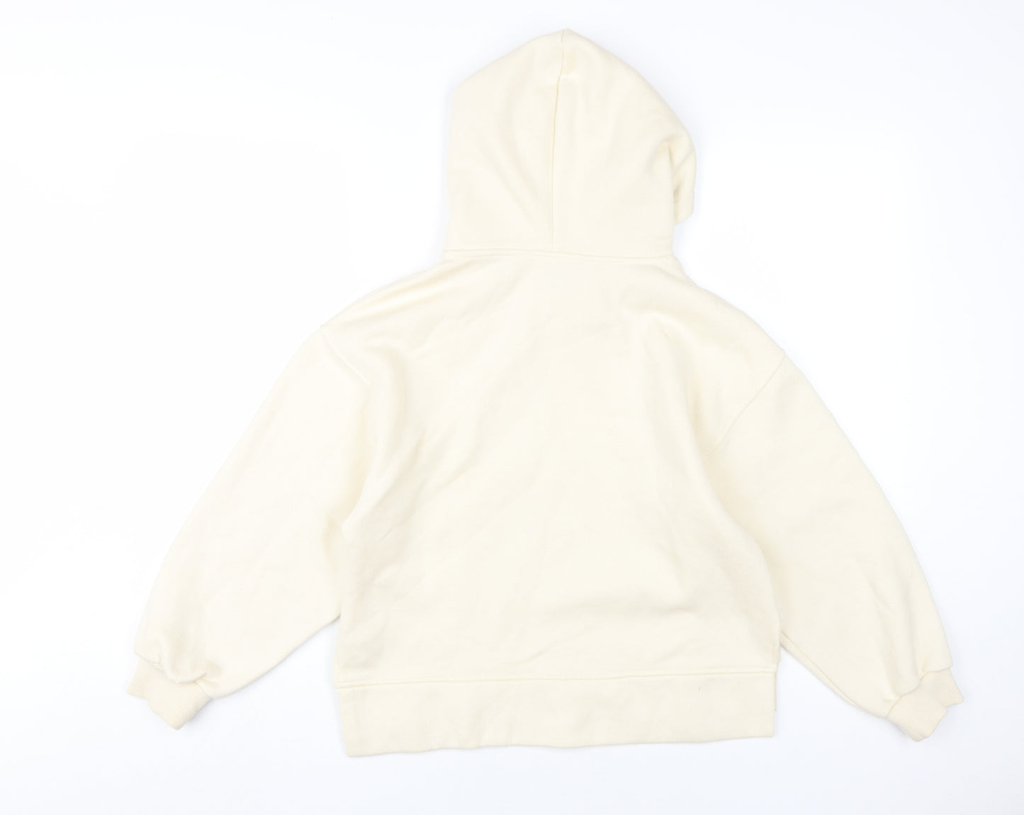 Zara Girls Ivory Animal Print Hoodie 11-12 Years Pullover