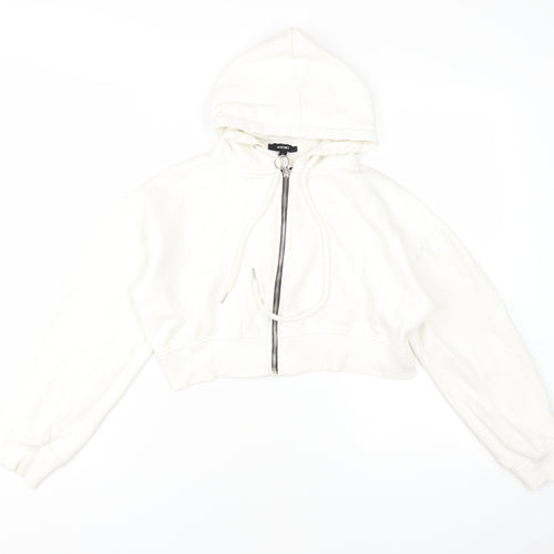 Rising Women's White Full Zip Hoodie - Size L