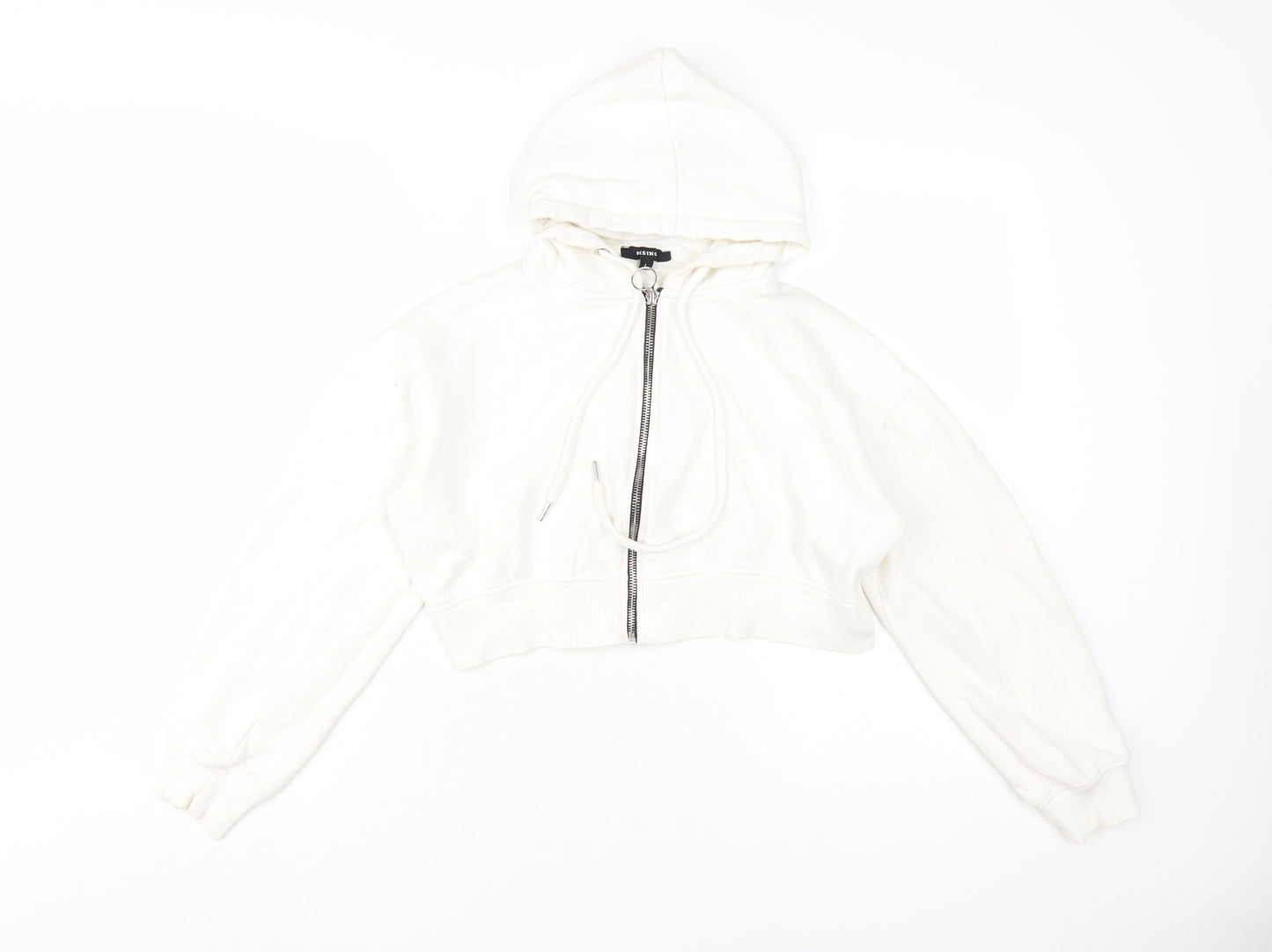Rising Women's White Full Zip Hoodie - Size L