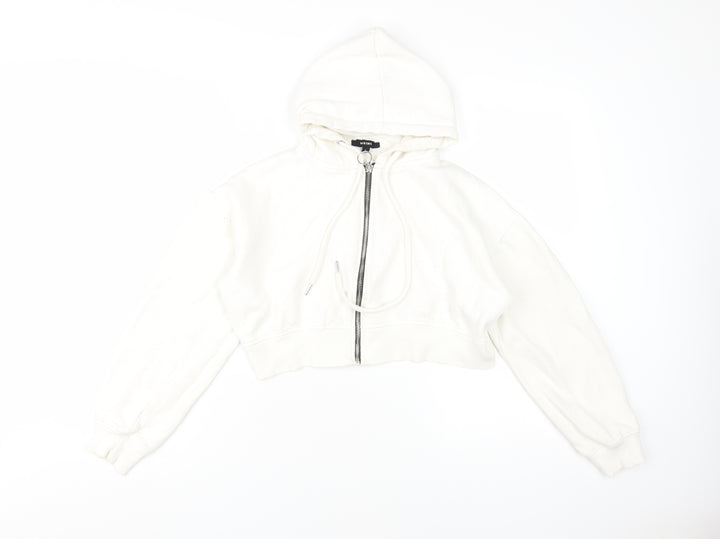 Rising Women's White Full Zip Hoodie - Size L
