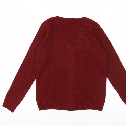 Bare Denim Women's Red XS Cable-Knit Cardigan