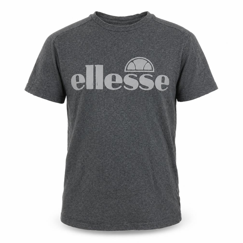 Ellesse Men's Grey Cotton Short Sleeve T-Shirt M