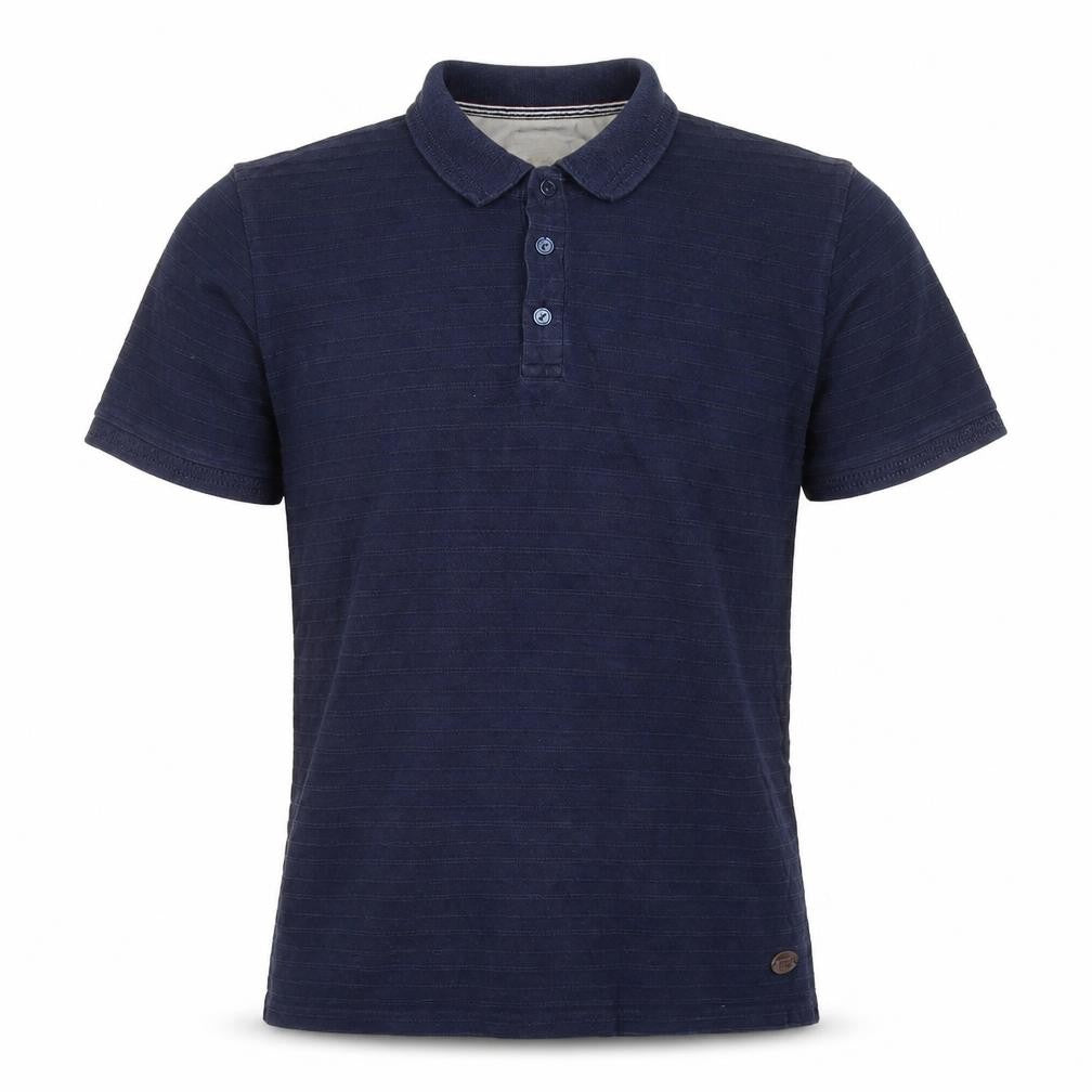Front view of Hammond & Co. Men's Blue Polo M - Classic Casual Style