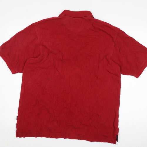 Maine New England Men’s Red XL Golf Polo