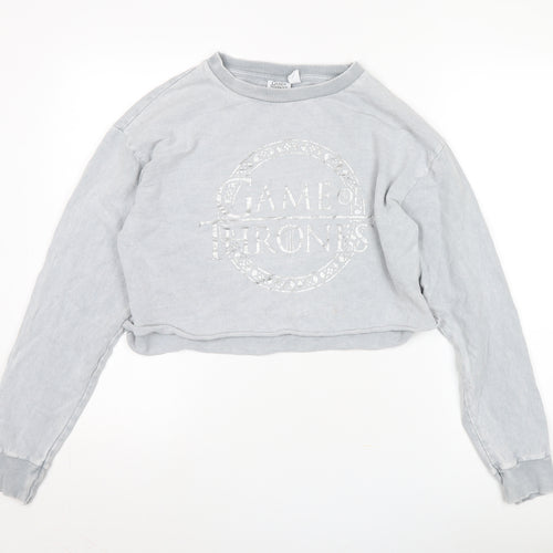 Game of Thrones Women's Grey Pullover Jumper, Size S