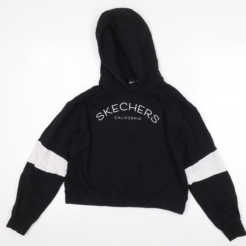 Skechers Black Girls Pullover Hoodie 12-13 Years