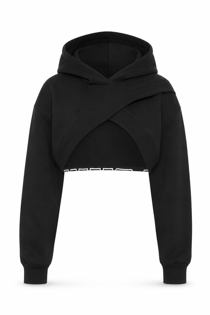 Front view of Puma Women's Black Hoodie XS, Activewear, Logo