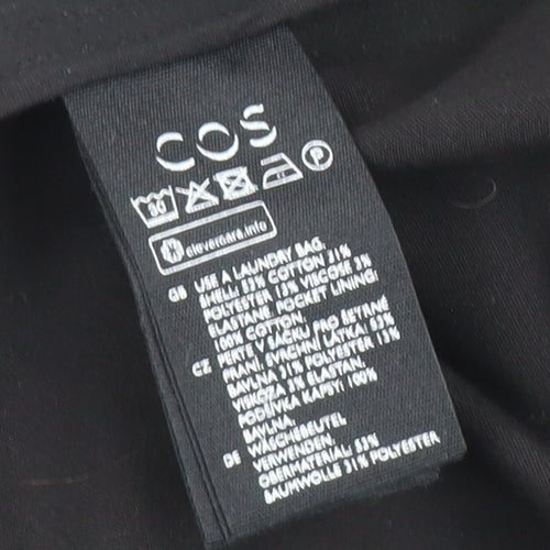 COS Women's Black Shift Dress 6 Classic Casual Autumn