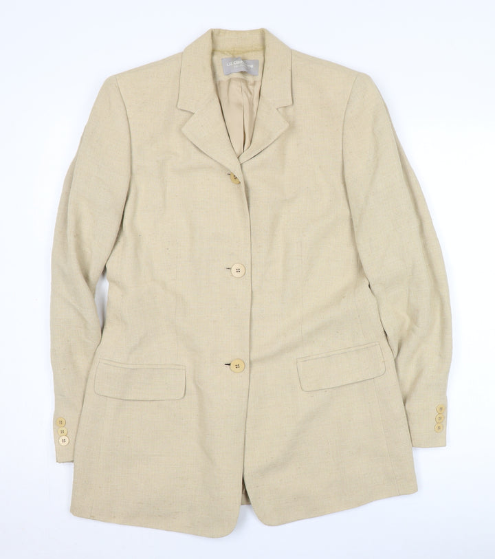 Liz Claiborne Women's Beige Suit Jacket Size 10