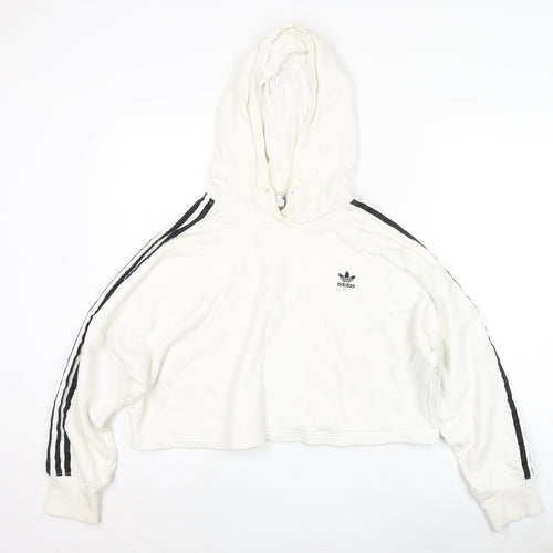 Adidas Women's White Pullover Hoodie Size 8