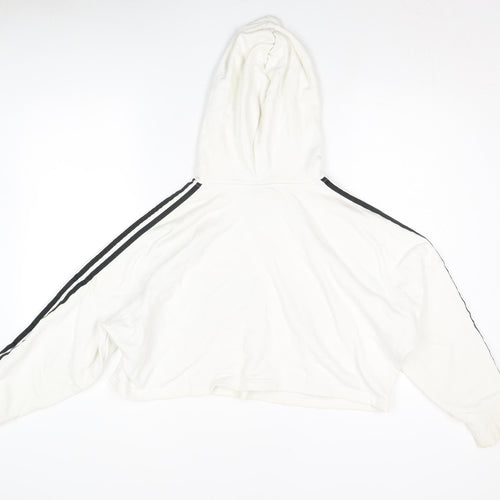 Adidas Women's White Pullover Hoodie Size 8