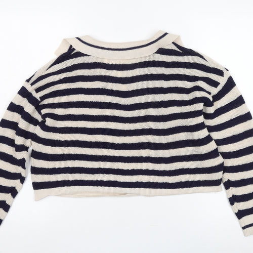 Mango Women's Striped Pullover Jumper L