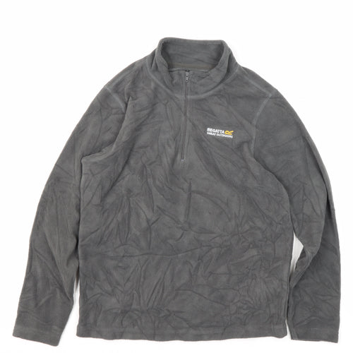 Regatta Boys' Grey Fleece 1/4 Zip Sweatshirt 11-12 Years