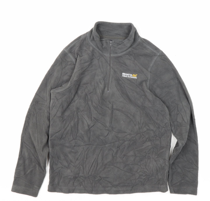 Regatta Boys' Grey Fleece 1/4 Zip Sweatshirt 11-12 Years