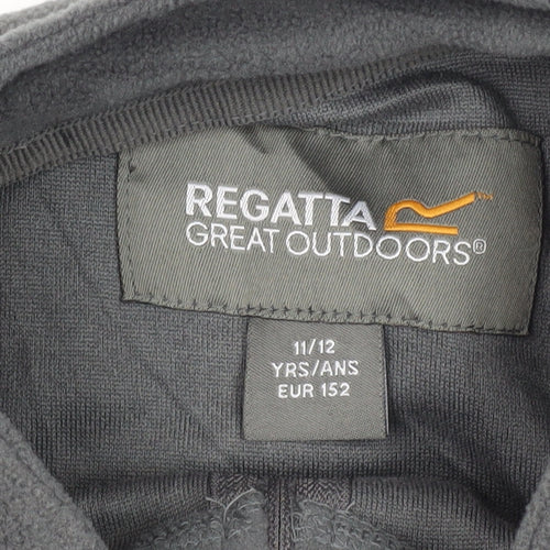 Regatta Boys' Grey Fleece 1/4 Zip Sweatshirt 11-12 Years