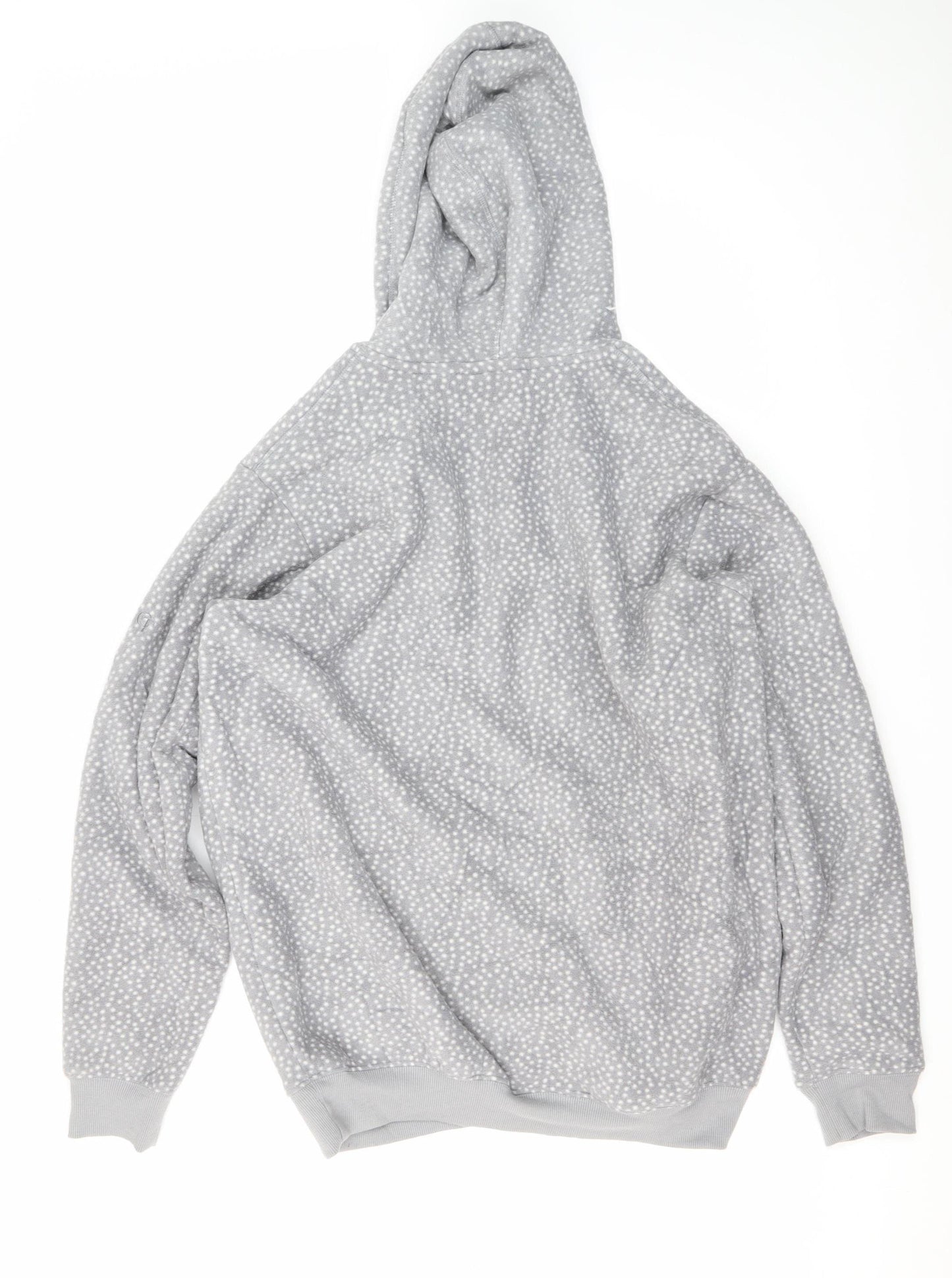 Cotton Traders Women's Grey Full Zip Hoodie, Size L