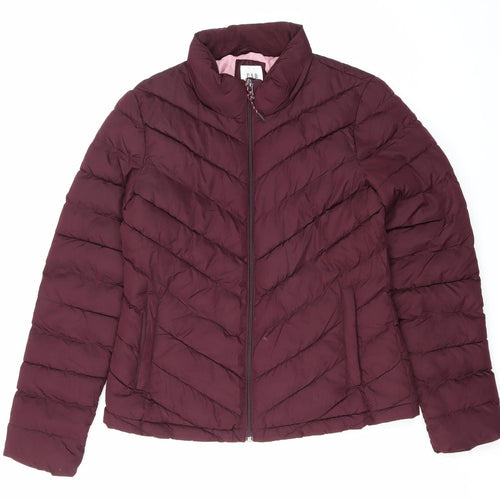 Gap Women's Purple Puffer Jacket S - Casual Mid-Length