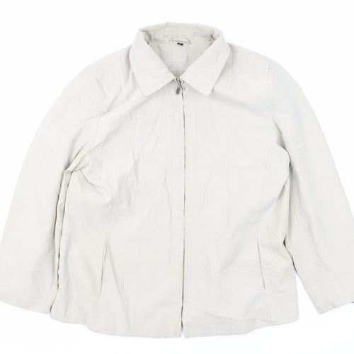 Finesse Women's Ivory Mid-Length Casual Jacket
