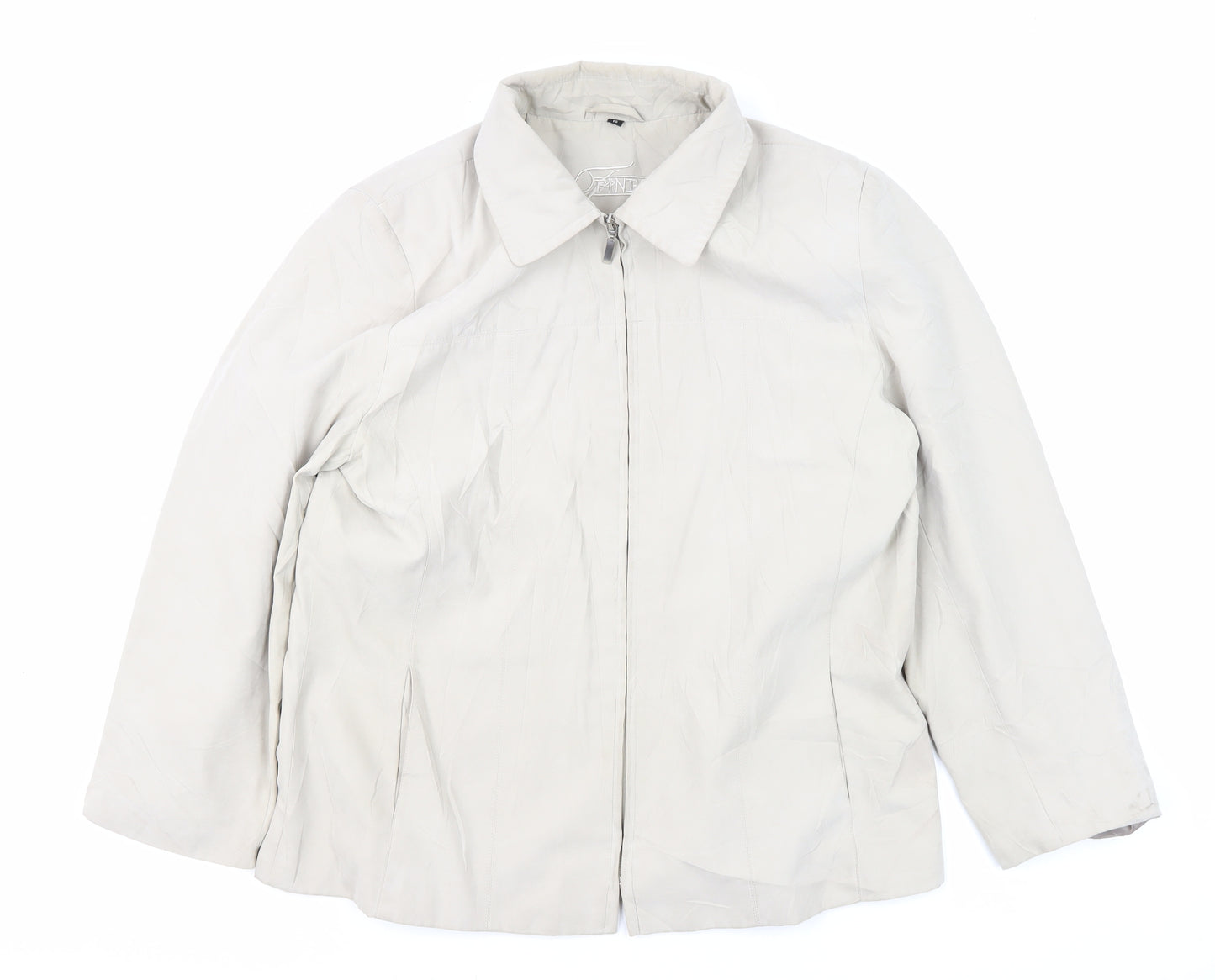 Finesse Women's Ivory Mid-Length Casual Jacket