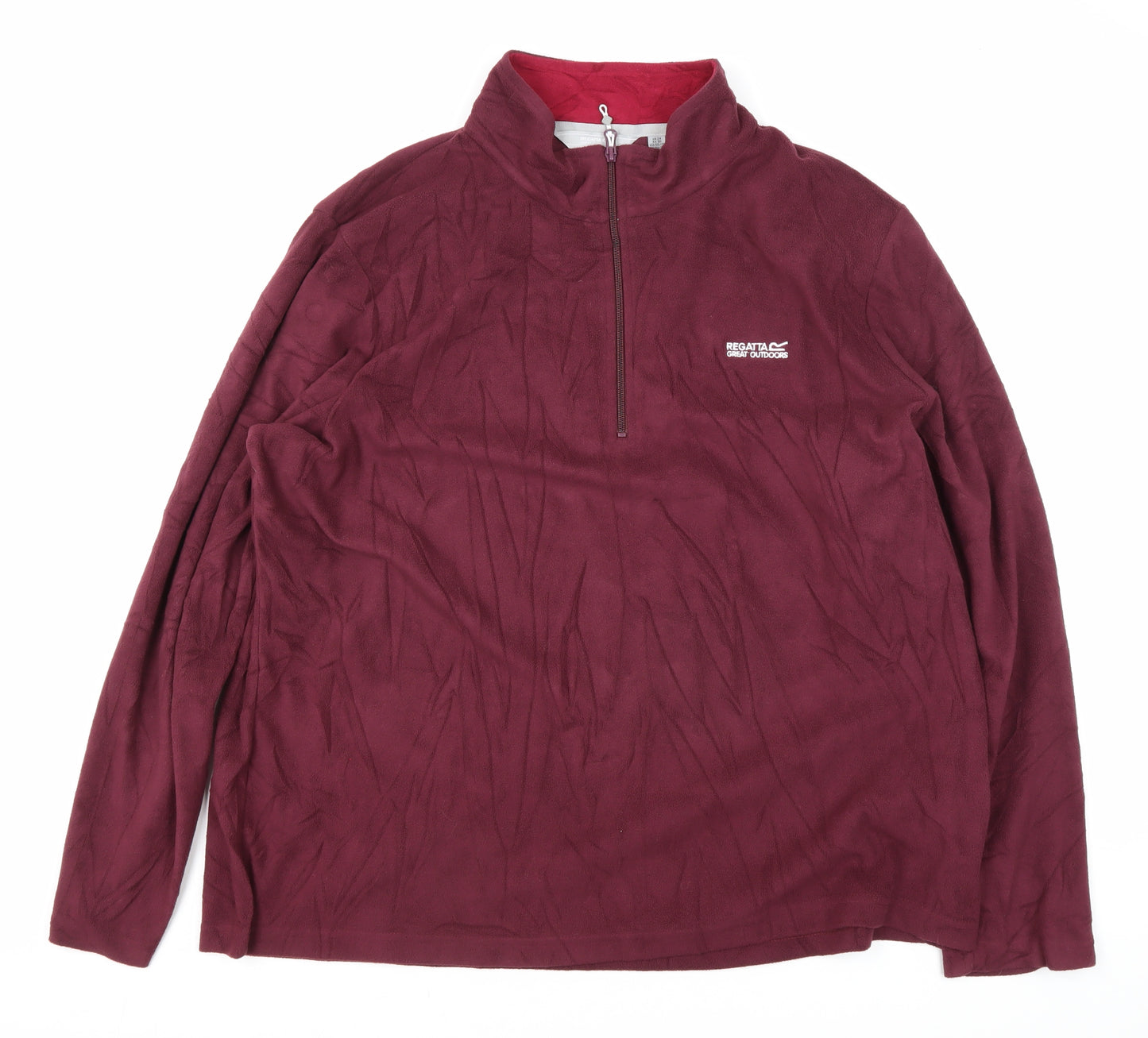 Regatta Unisex Red Fleece 1/4 Zip Jacket Size 24
