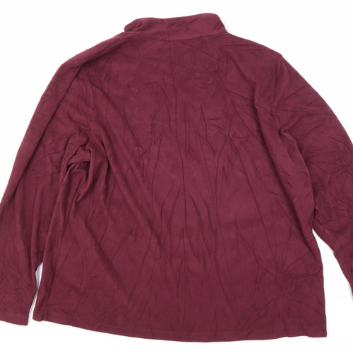 Regatta Unisex Red Fleece 1/4 Zip Jacket Size 24
