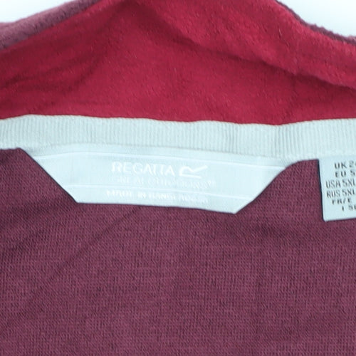 Regatta Unisex Red Fleece 1/4 Zip Jacket Size 24