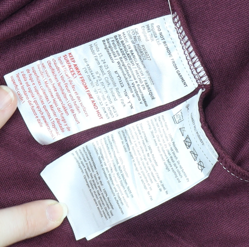 Regatta Unisex Red Fleece 1/4 Zip Jacket Size 24