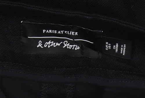 & Other Stories Women's Black Ankle Trousers, Size 10