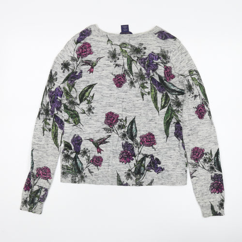 Oasis Women's Multicoloured Floral Pullover Jumper S
