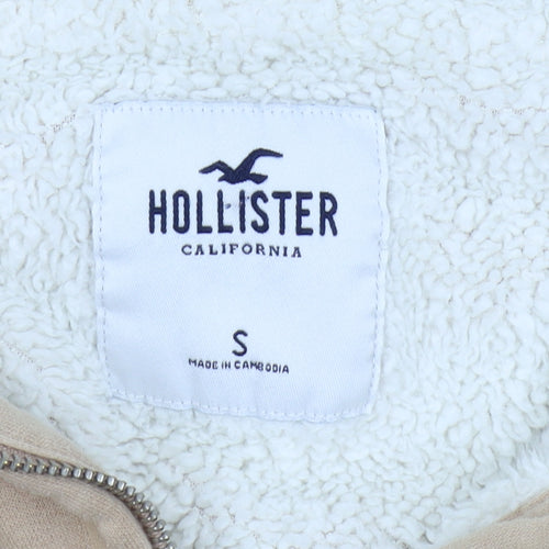 Hollister Women's Beige S Full Zip Hoodie