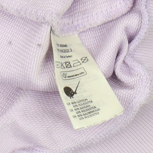Monki Women's Purple Pullover Hoodie M