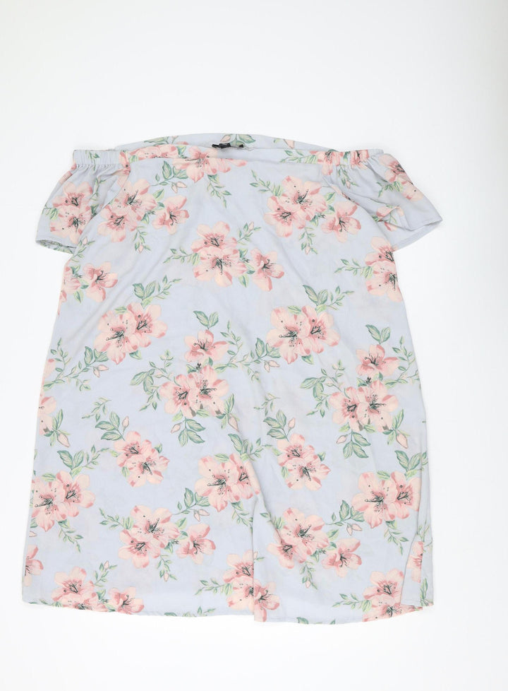 New Look Women's Floral Off Shoulder Dress - Size 20