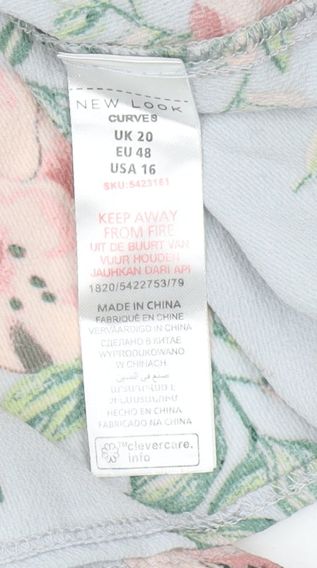 New Look Women's Floral Off Shoulder Dress - Size 20