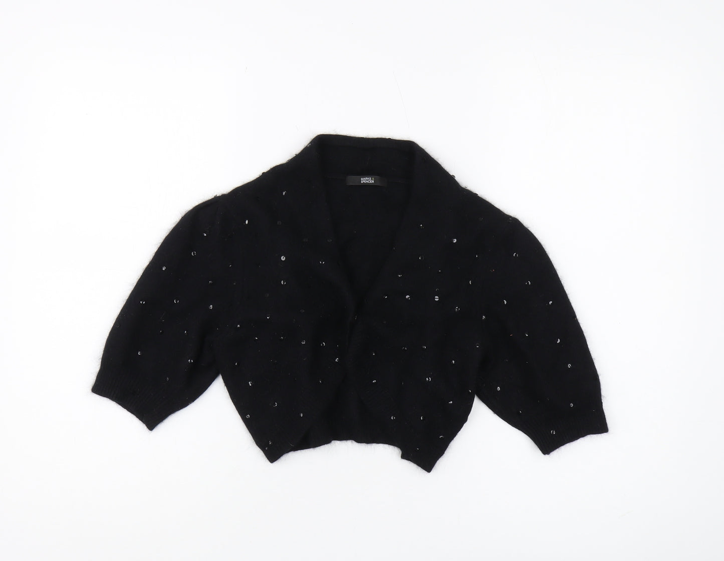 Marks and Spencer Women's Black Cardigan, Size 14