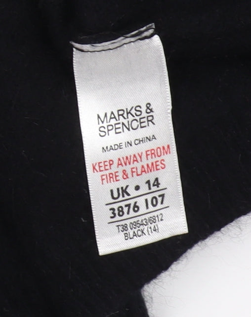Marks and Spencer Women's Black Cardigan, Size 14
