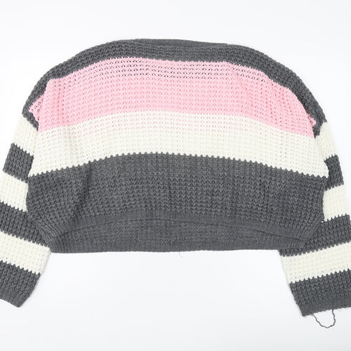PrettyLittleThing Women's Striped Jumper, Size 10