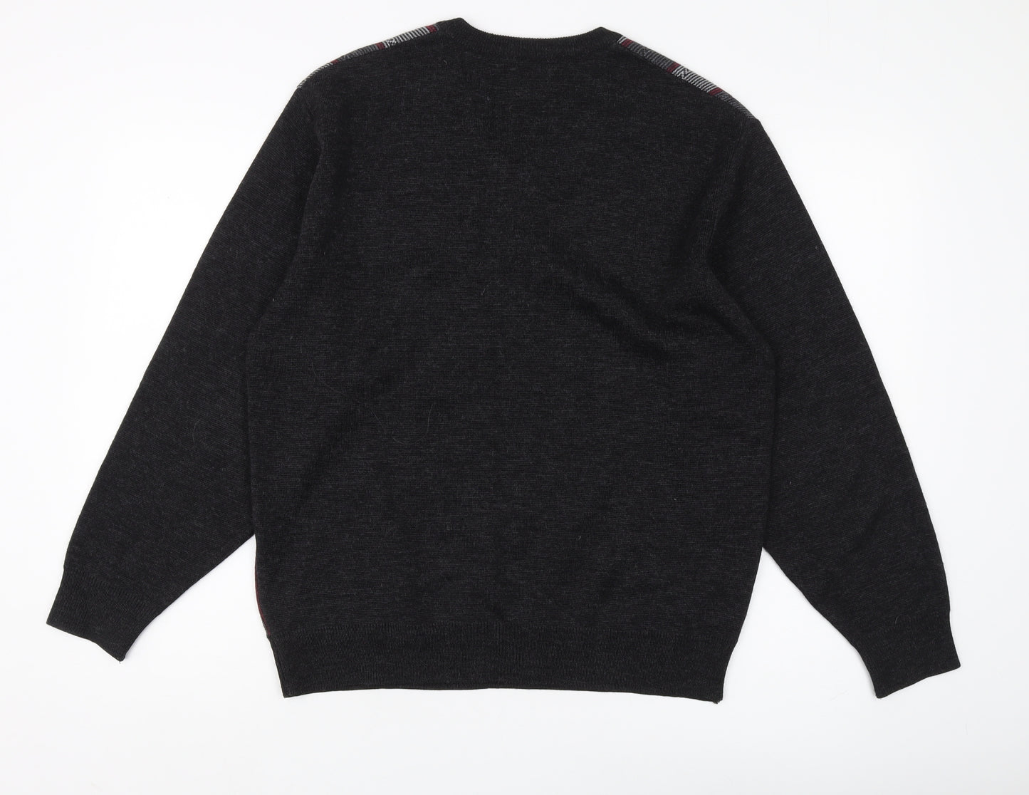 Wolsey Men's Black Striped Medium Pullover Jumper