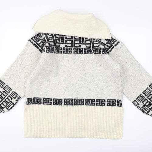 River Island Women's Ivory Knit Jumper XS