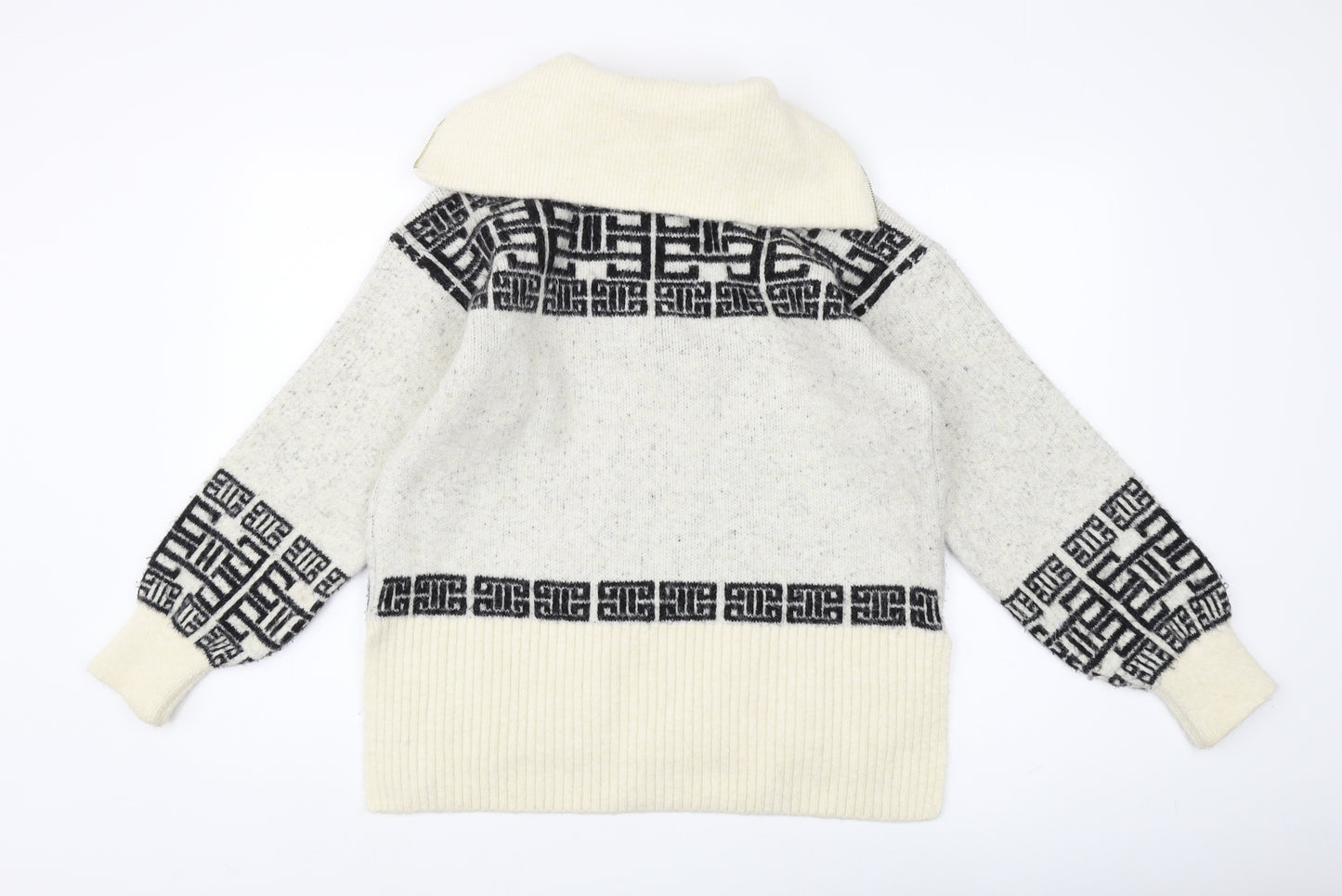 River Island Women's Ivory Knit Jumper XS
